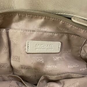 Cream Michael Kors Purse